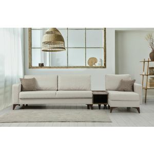 Kristal Rest Set - Beige Beige Sofa Set