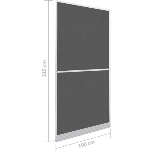 Bijeli krilni zaslon protiv insekata za vrata 100 x 215 cm slika 47