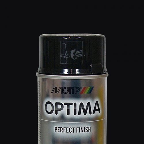 MOTIP Optima Akrilna boja u spreju RAL9005 crna mat 400 mL slika 1