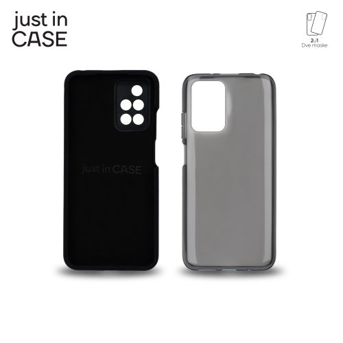 2u1 Extra case MIX paket CRNI za Redmi10/Redmi Note 11 slika 3