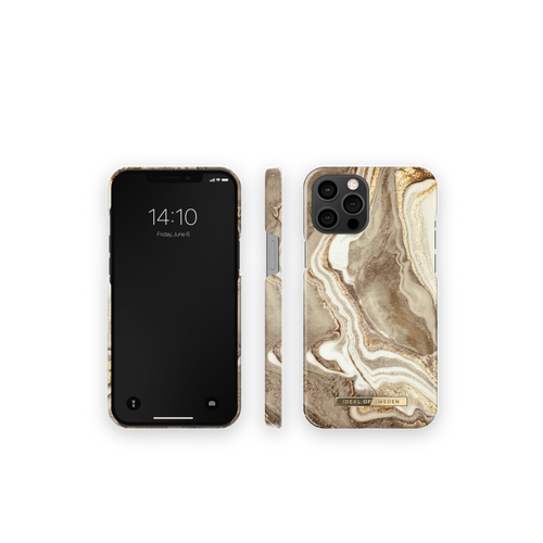 iDeal of Sweden Maskica - iPhone 12 Pro Max - Golden Sand Marble slika 1