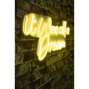 Wallity Ukrasna plastična LED rasvjeta, It was all a Dream - Yellow