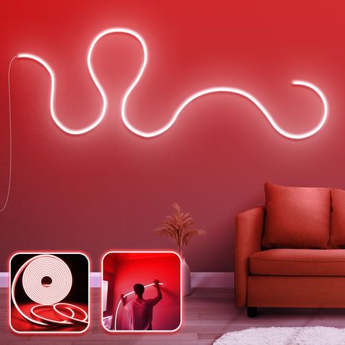 Modern Wall - Large - Red Red Decorative Wall Led Lighting slika 1