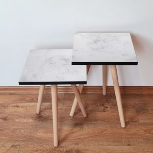Nesting stolovi 2Shp341 - (2 komada) - boje: bijela