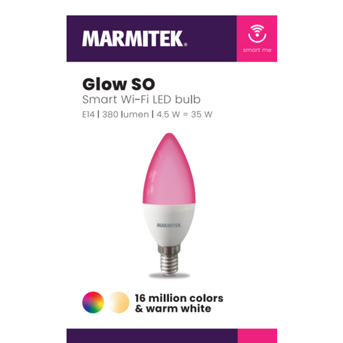 MARMITEK, pametna Wi-Fi LED žarulja u boji - E14 | 380 lumena | 4,5 W = 35 W slika 7