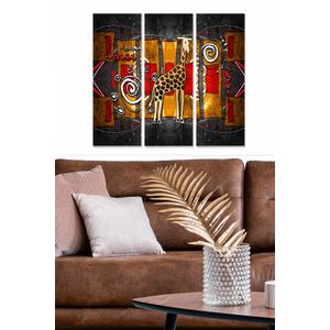Dekorativna Slika od MDF-a u Više Boja (Set od 3 Komada)