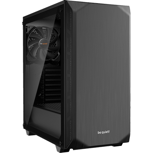 be quiet! BGW34 PURE BASE 500 Window Black, MB compatibility: ATX / M-ATX / Mini-ITX, Two pre-installed be quiet! Pure Wings 2 140mm fans, including space for water cooling radiators up to 360mm slika 1