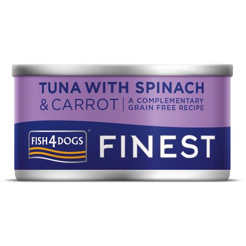 Fish4Dogs Finest Tuna&Spinach&Carrot, tuna sa špinatom i mrkvom, 85 g slika 1