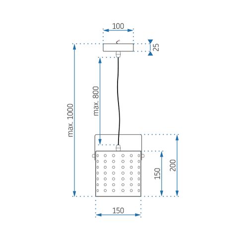 TOOLIGHT Moderna stropna svjetiljka App956-1cp crna slika 4