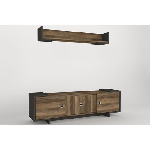 Woody Fashion TV jedinica, Antracit Orah, Tetra - Anthracite, Walnut slika 6