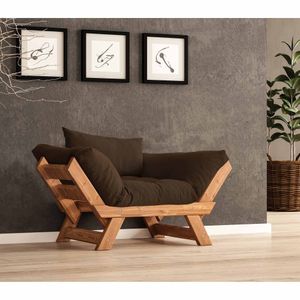 Sofa za baštu za jednu osobu, CPT8154-140, boja: smeđa jela