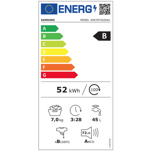 Samsung Veš mašina WW70T552DAX/S7 slika 4