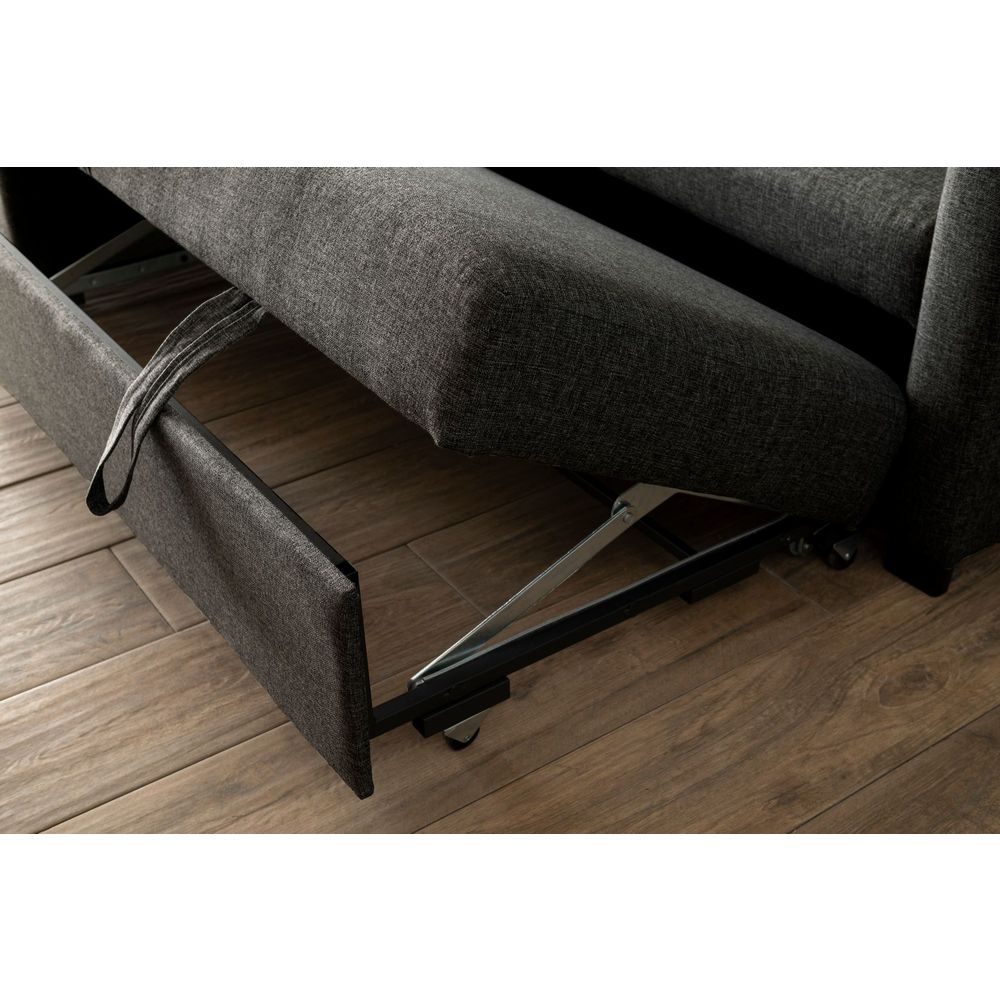 Krevetna ugaona sofa Kado – siva slika 8