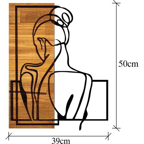 Wallity Drvena zidna dekoracija, Woman Posture slika 5