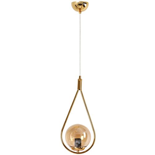 Damla Tekli Gold Bal Camlı Sarkıt Gold Chandelier slika 2