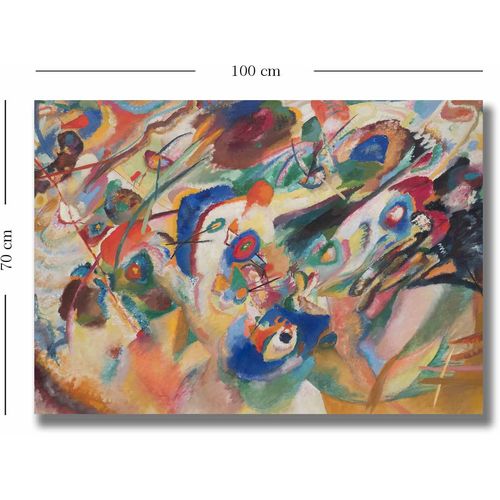 70100KANDINSKY030 Multicolor Decorative Canvas Painting slika 3
