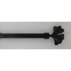 LUANCE Set Teleskopska karniša Nikko 120-210cm Crna