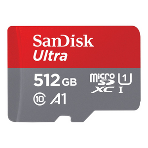 Sandisk Ultra microSDXC 512GB + adapter, SDSQUAC-512G-GN6MA