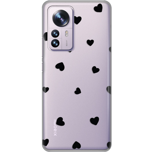 Torbica Silikonska Print Skin za Xiaomi 12 Pro Hearts slika 1