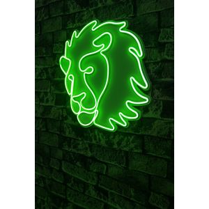 Wallity Ukrasna plastična LED rasvjeta, Lion - Green