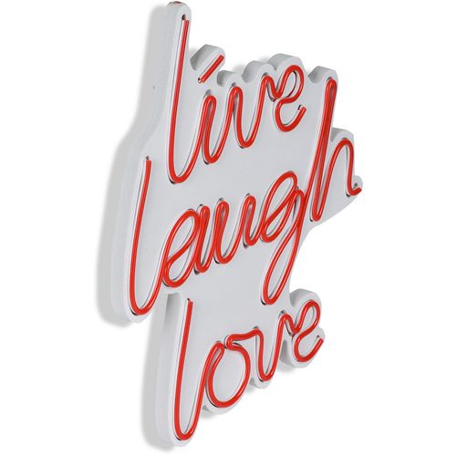 Wallity Ukrasna plastična LED rasvjeta, Live Laugh Love - Red slika 7
