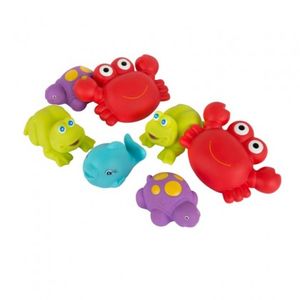 PLAYGRO morske životinje za kupanje, plave, 7 kom u torbi 0188415