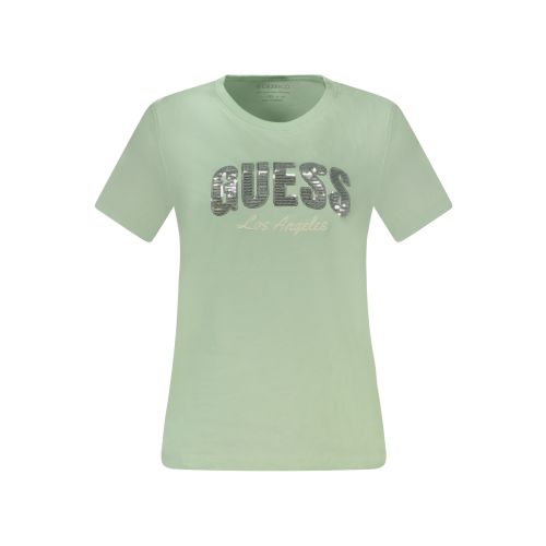 GUESS JEANS GREEN WOMEN'S SHORT SLEEVE T-SHIRT slika 1