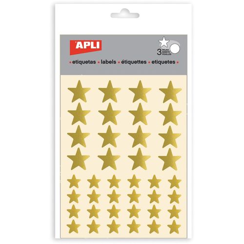 APLI naljepnice stikers  zlatne zvjezdice 3l 11805 slika 1
