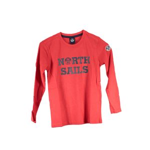 NORTH SAILS RED KIDS LONG SLEEVED T-SHIRT