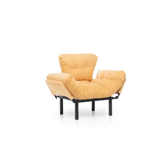 Atelier Del Sofa Fotelja, Senf, Nitta Single - Mustard slika 4