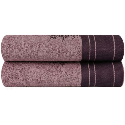 Colourful Cotton Set ručnika (2 komada) Infinity - Maroon slika 2