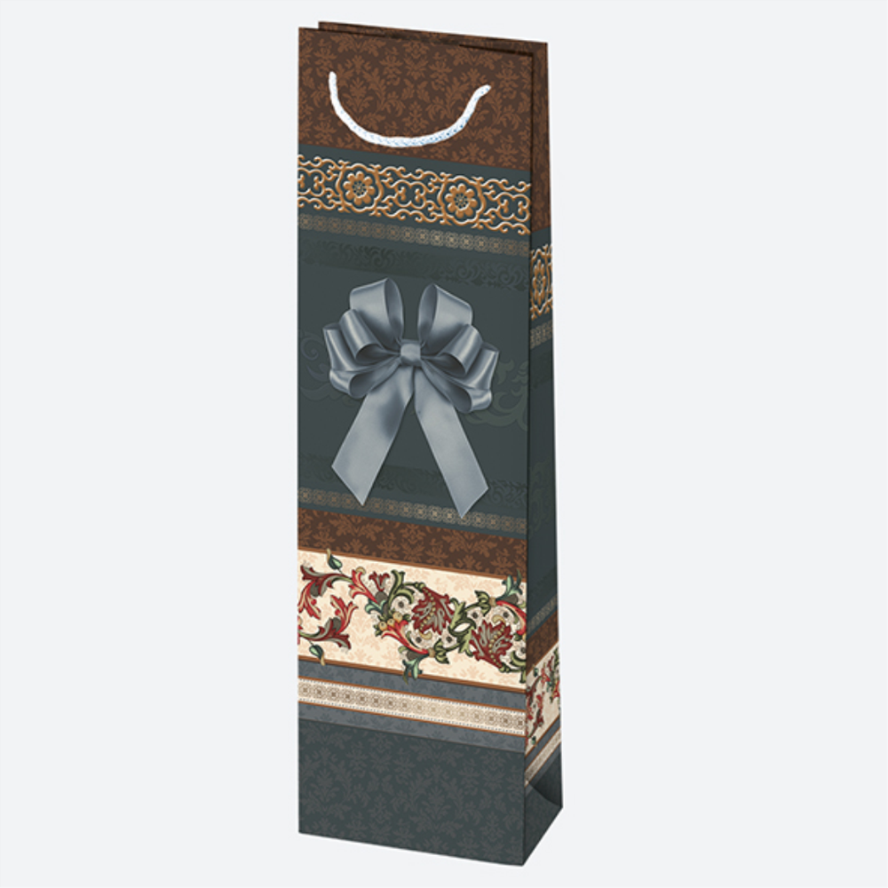 T12OG48 Ukrasna vrećica za piće - Više dezena (12x40x9 cm) slika 3