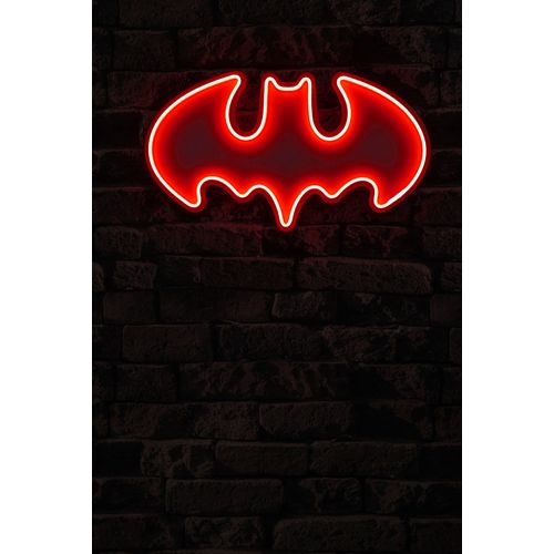 Wallity Ukrasna plastična LED rasvjeta, Batman Bat Light - Red slika 2