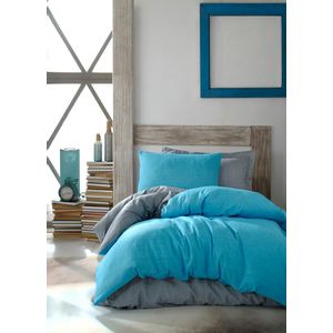 Maxi Color - Turquoise Turquoise Single Quilt Cover Set