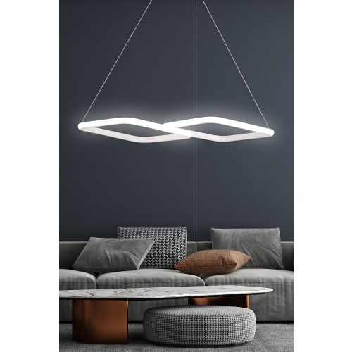 Opviq Puppis Beli Luster sa LED Osvetljenjem slika 2