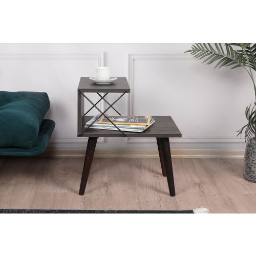 Cross - Dark Brown Dark Brown Nightstand slika 3