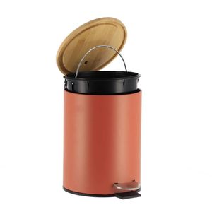 TENDANCE Kanta za smeće na pedalu, zapremine 2.5l, Terakota/Bambus
