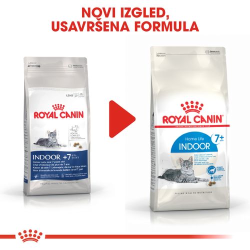 ROYAL CANIN FHN Indoor 7+, potpuna i uravnotežena hrana za odrasle mačke starije od 7 godina koje žive u kući, 1,5 kg slika 2