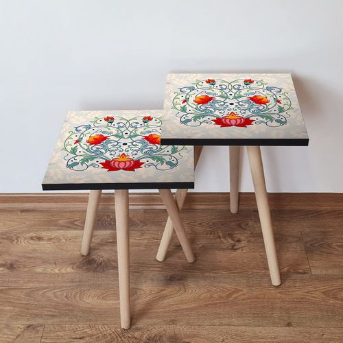 2SHP144 - Multicolor Multicolor Nesting Table (2 Pieces) slika 1