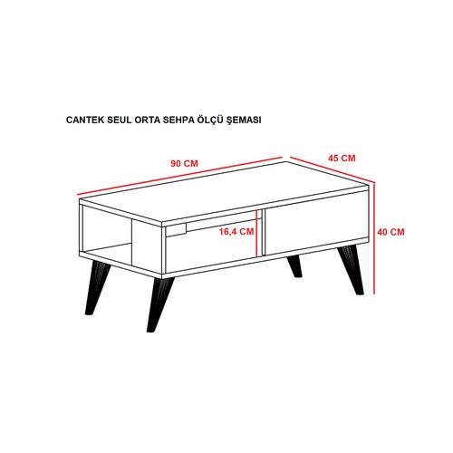 Gauge Concept Stolić za kavu SEUL Bijelo slika 2