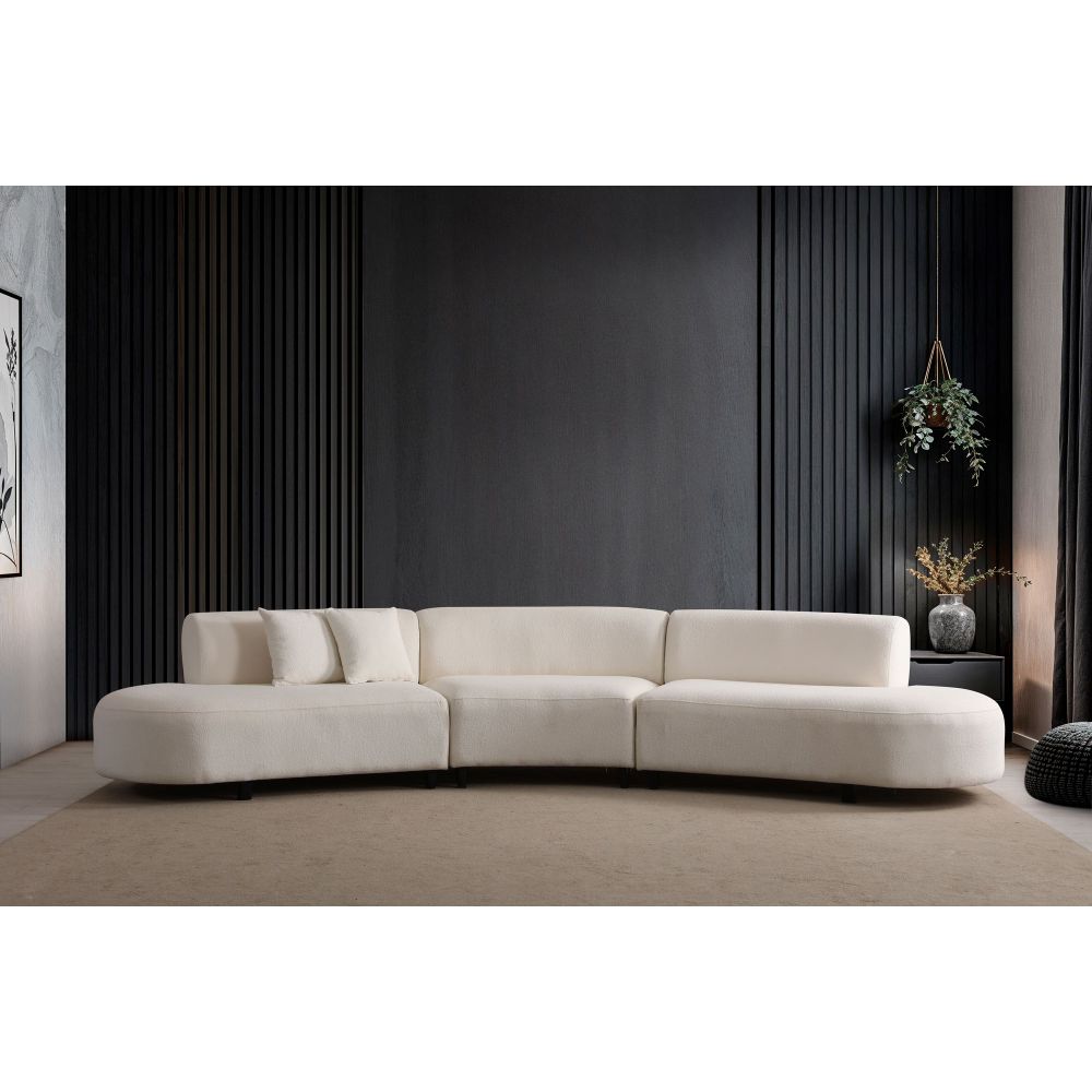 Ugaona Sofa Pars (L1 + O1 + 1R) - boja: krem v2 slika 1