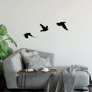 Birds - 477 Black Decorative Metal Wall Accessory