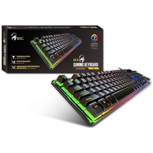 GENIUS K8 Scorpion Gaming USB US crna tastatura slika 3