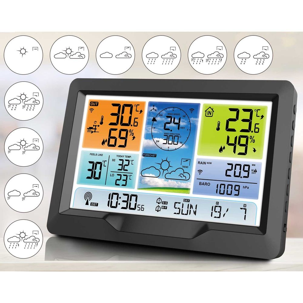 BD-905 grafitna meteorološka stanica sa zaslonom slika 7