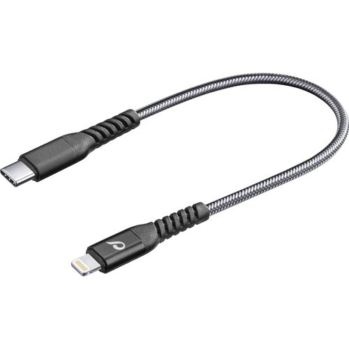 Cellularline USB kabel USB 2.0 USB-C® utikač, Apple Lightning utikač 0.15 m crna  TETRACABC2LMFI15CK slika 1