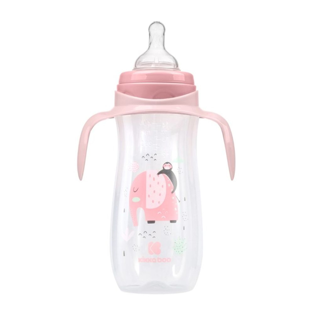 Kikka Boo Plastična flašica Jingle Jungle 400ml 3m+ Pink slika 2