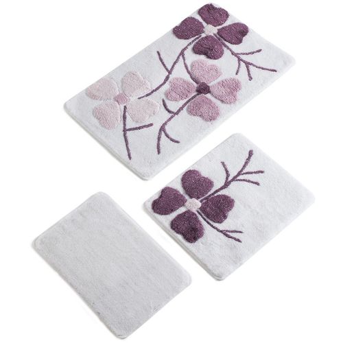 Kırçiçeği - Pink Multicolor Bathmat Set (3 Pieces) slika 3