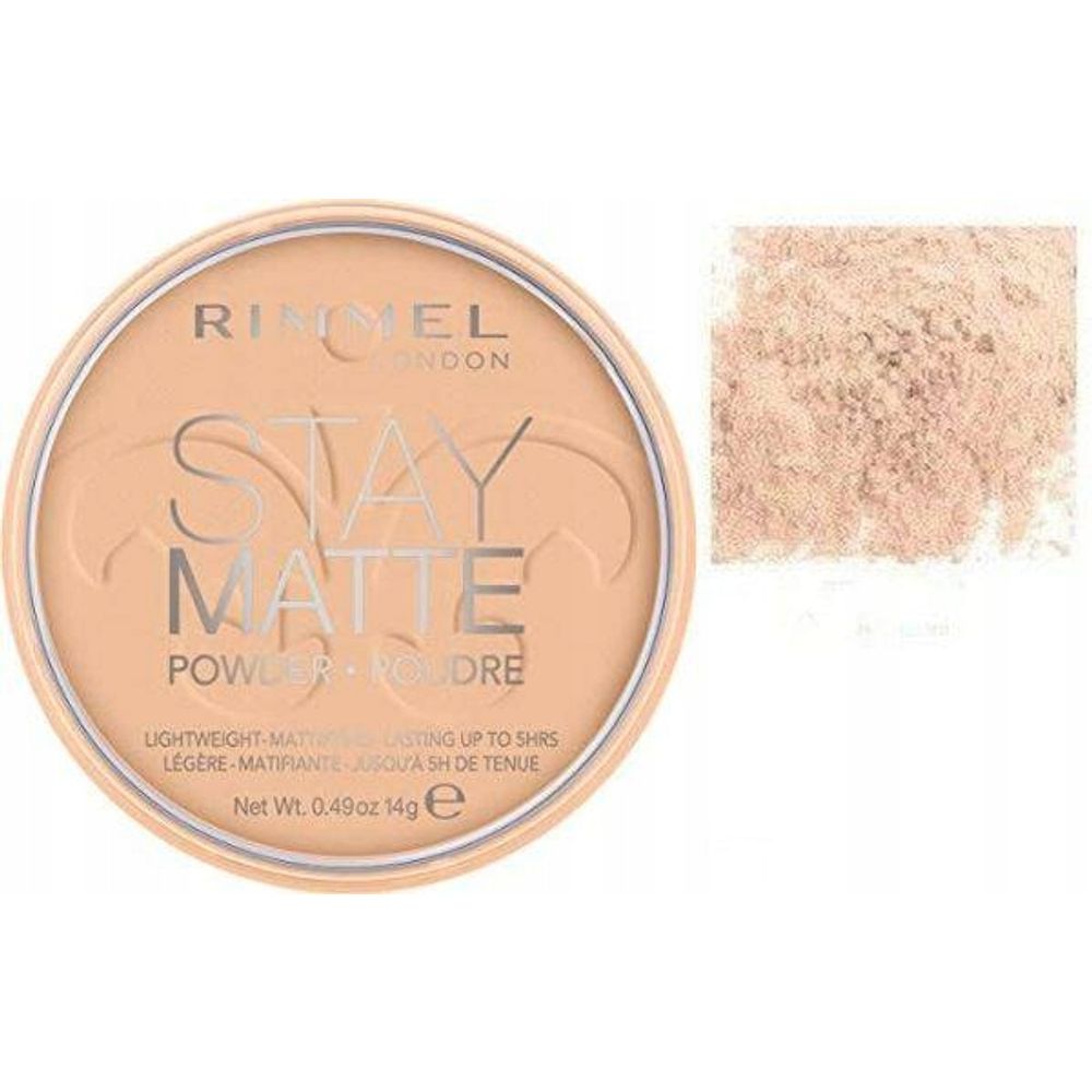 Rimmel Puder u kamenu Stay Matte Warm Beige 06 14g slika 1