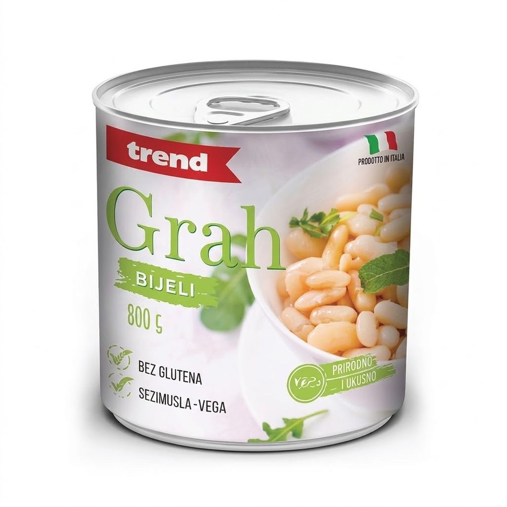 Trend Grah bijeli 800g slika 1