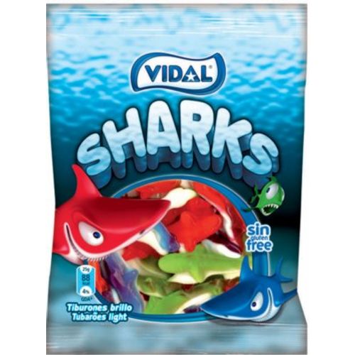 Vidal gumene bombone sharks 100g slika 1